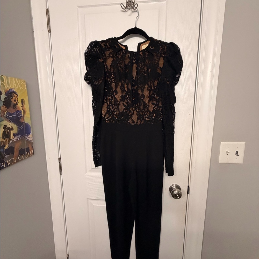 Michael Kors Black Lace Jumpsuit